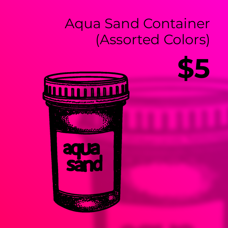 Aqua Sand Container (Assorted Colors)